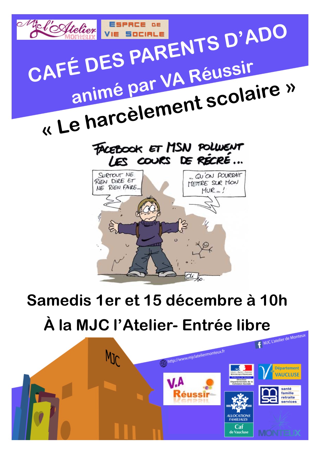 Affiche cafe des parents