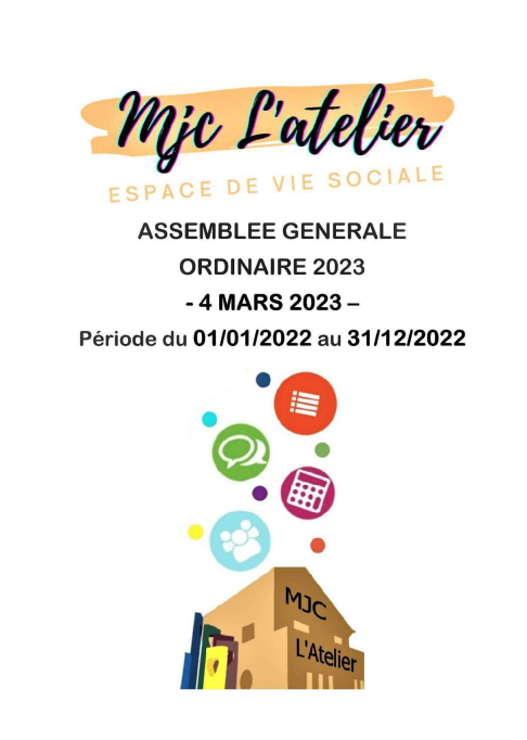 Page de garde rapport activite