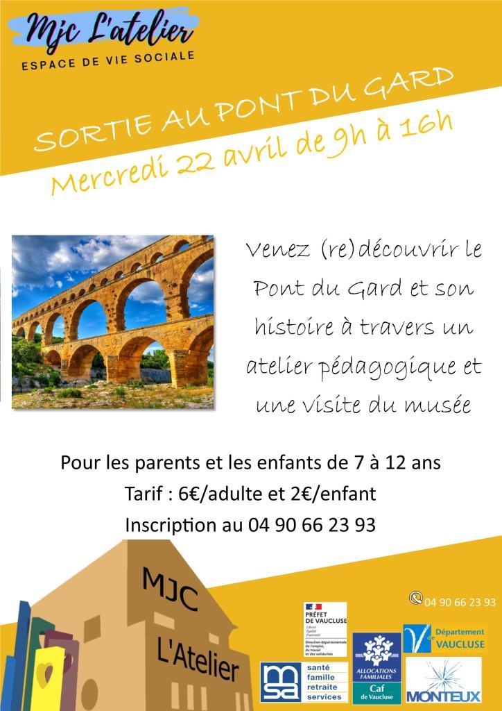 Sortie pont du gard